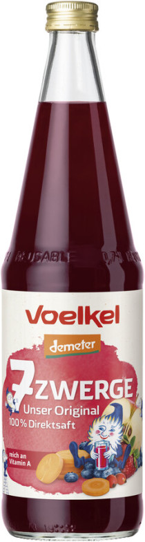 7-Zwerge Kindersaft, mit Möhre 0,7Ltr (inkl. 0,15 Euro Pfand)