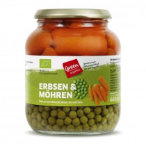 GREEN Erbsen mit Möhren 660g ATG 425g
