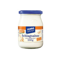 Schlagsahne 32 % 6x250g  Glas (inkl. 2,40 Euro Pfand)