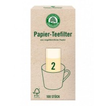 Papier - Teefilter Gr. 2 ungebleicht 100st