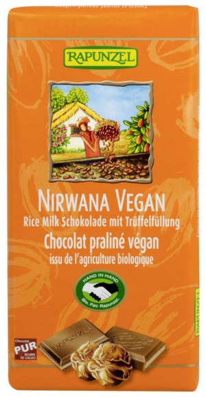 Nirwana vegane Schokolade mit Trüffelfüllung HIH 100g