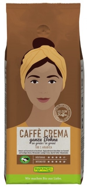 Heldenkaffee Crema ganze Bohne 4x1 kg
