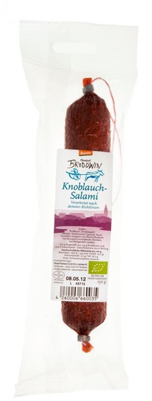 Salami mit Knoblauch 150g Stück