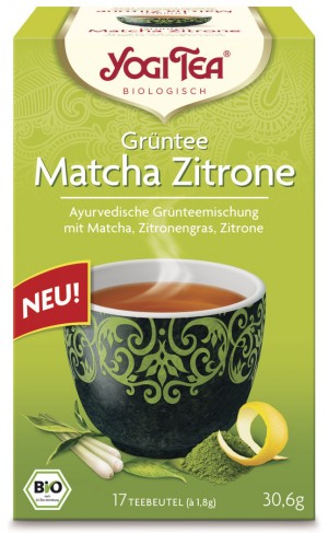 Yogi Grüntee Matcha Zitrone Tee 17x1,8g