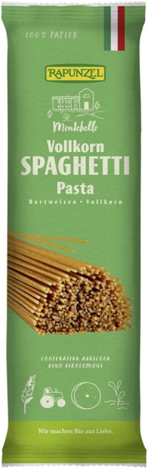 Vollkorn Spaghetti 12x500g - Rapunzel -