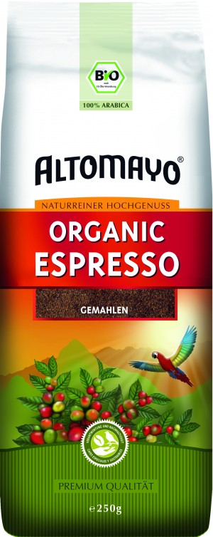 Espresso Altomayo gemahlen 8x250g